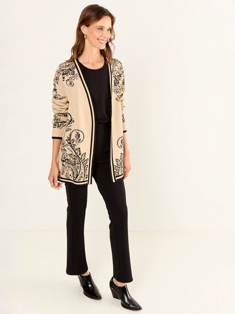 SWEATER MUJER MA GRIFFE MANGA LARGA TEJIDO ABIERTO - 2