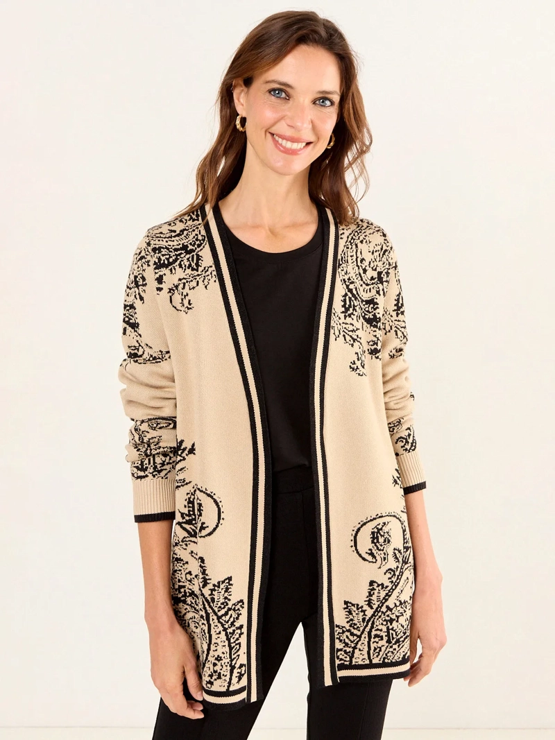 SWEATER MUJER MA GRIFFE MANGA LARGA TEJIDO ABIERTO - 3