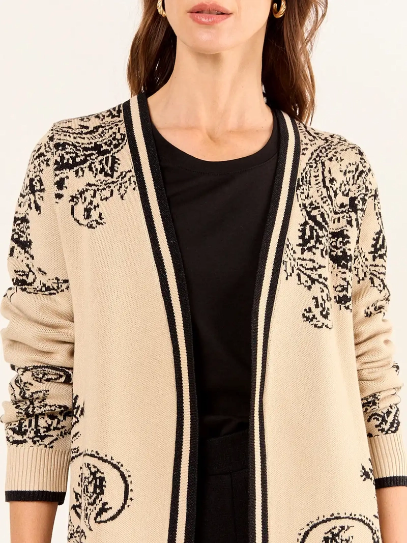 SWEATER MUJER MA GRIFFE MANGA LARGA TEJIDO ABIERTO - 5