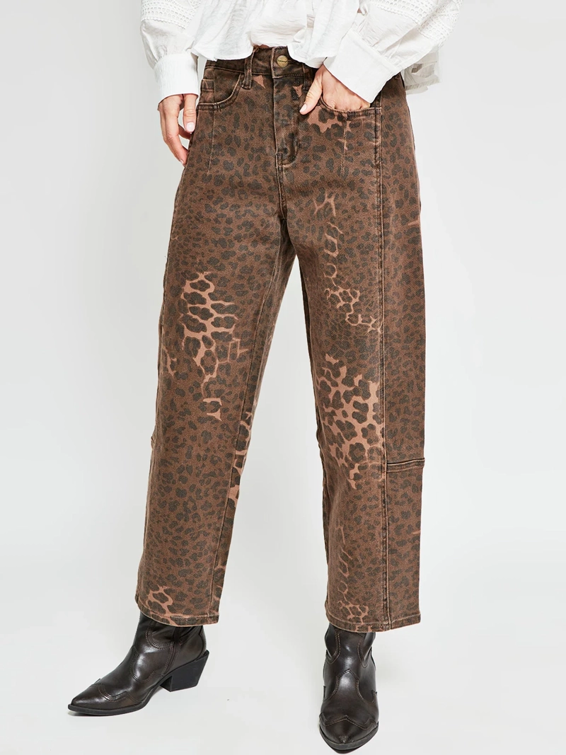 PANTALÓN MUJER TATIENNE ALGODÓN BARREL ANIMAL PRINT - 2