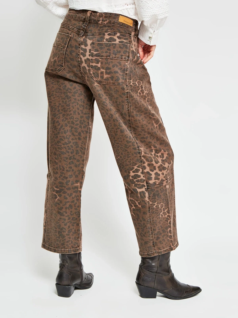 PANTALÓN MUJER TATIENNE ALGODÓN BARREL ANIMAL PRINT - 3
