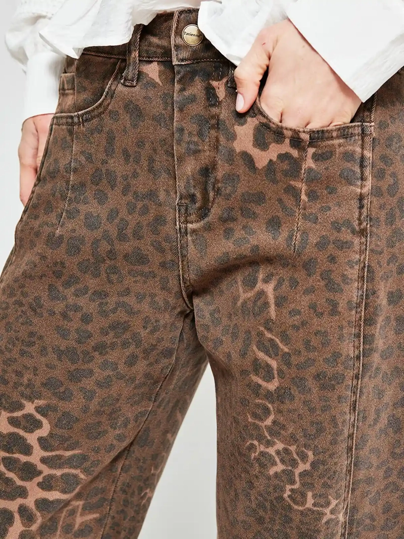 PANTALÓN MUJER TATIENNE ALGODÓN BARREL ANIMAL PRINT - 4