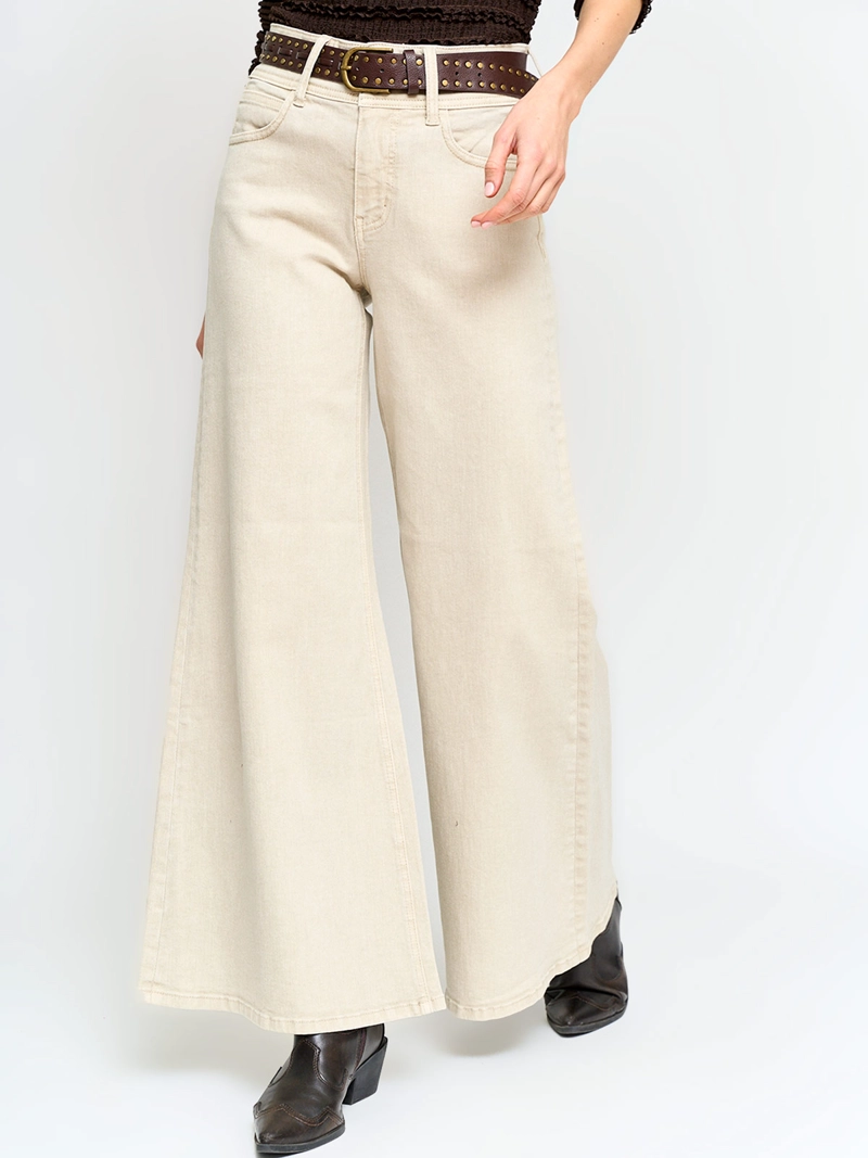PANTALÓN MUJER TATIENNE ALGODÓN WIDE LEG CINTURÓN - 2