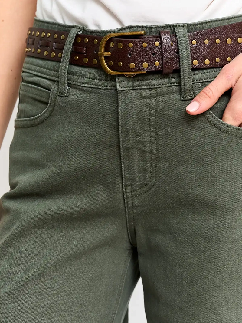 PANTALÓN MUJER TATIENNE ALGODÓN WIDE LEG CINTURÓN - 4