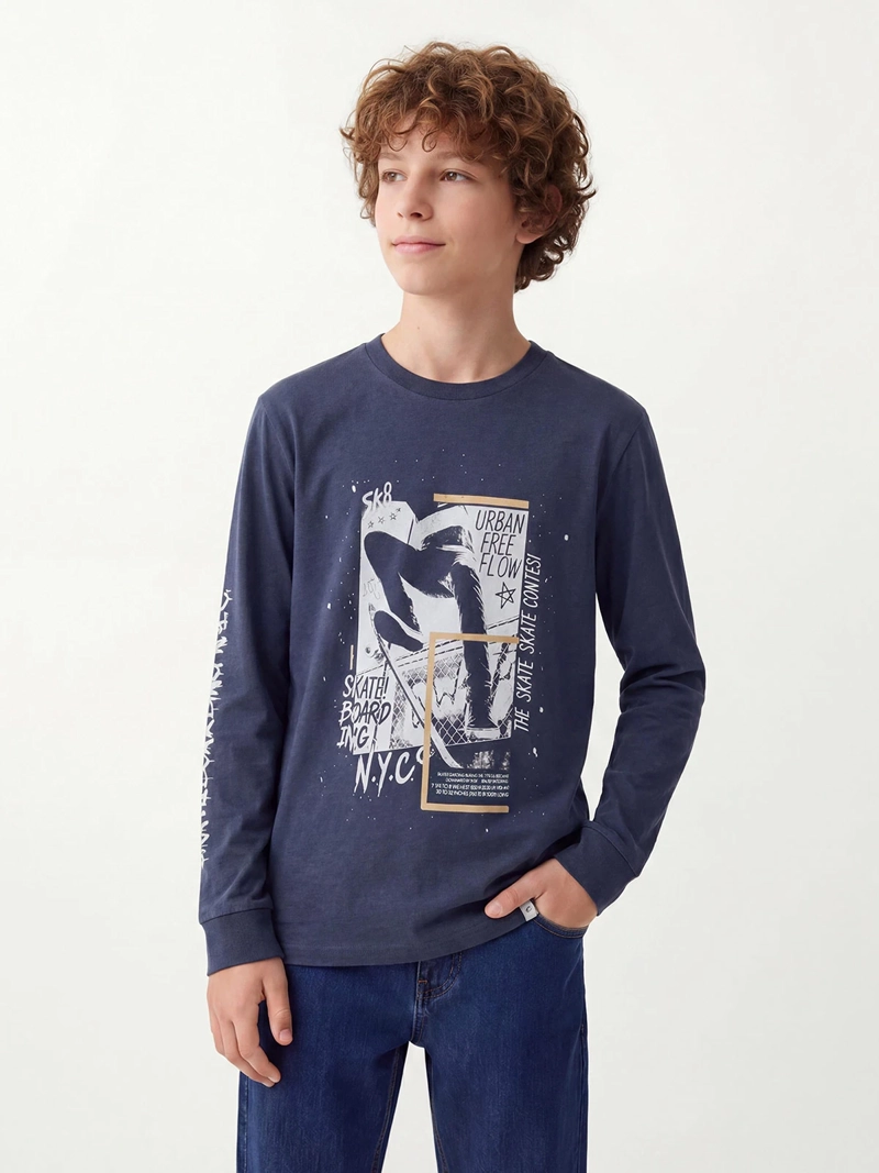 POLERA MANGA LARGA NIÑO CLOUDBREAK - 1