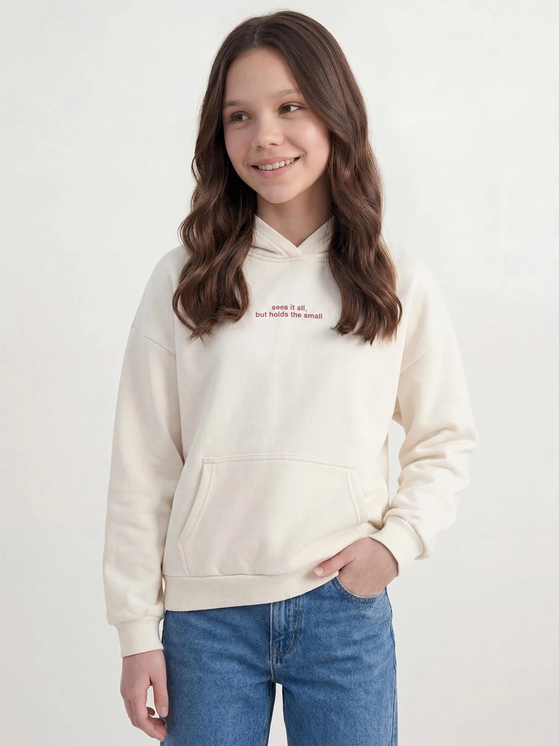 POLERÓN NIÑA INDEX TEEN CAPUCHA OVERSIZE - 1