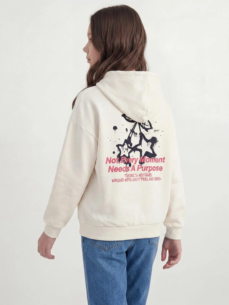 POLERÓN NIÑA INDEX TEEN CAPUCHA OVERSIZE - 2