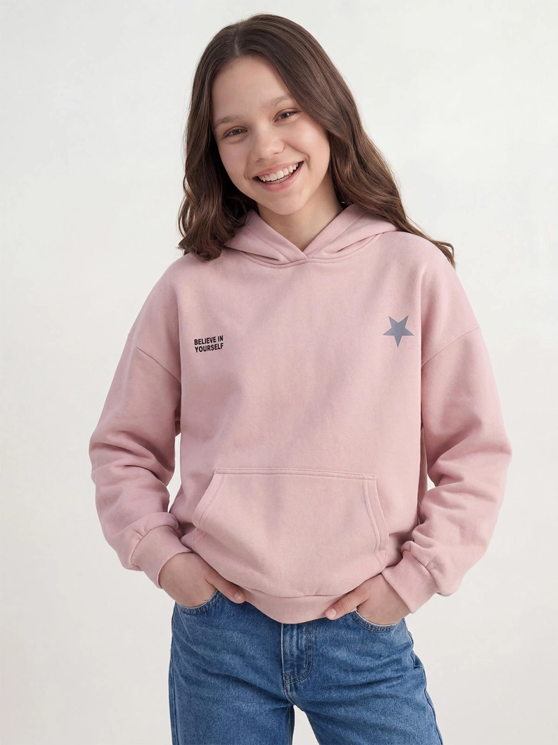 POLERÓN NIÑA INDEX TEEN CAPUCHA OVERSIZE - 1