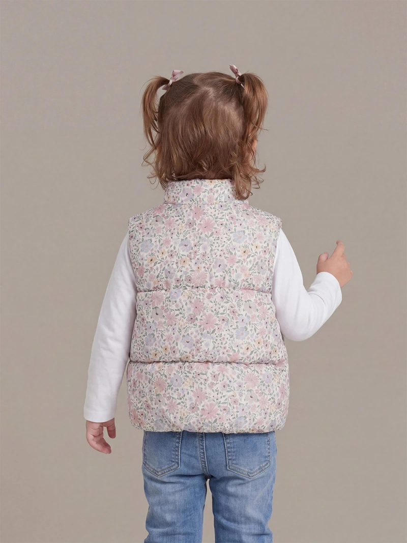PARKA SIN MANGAS NIÑA BABY HARVEST ABOTONADA - 2