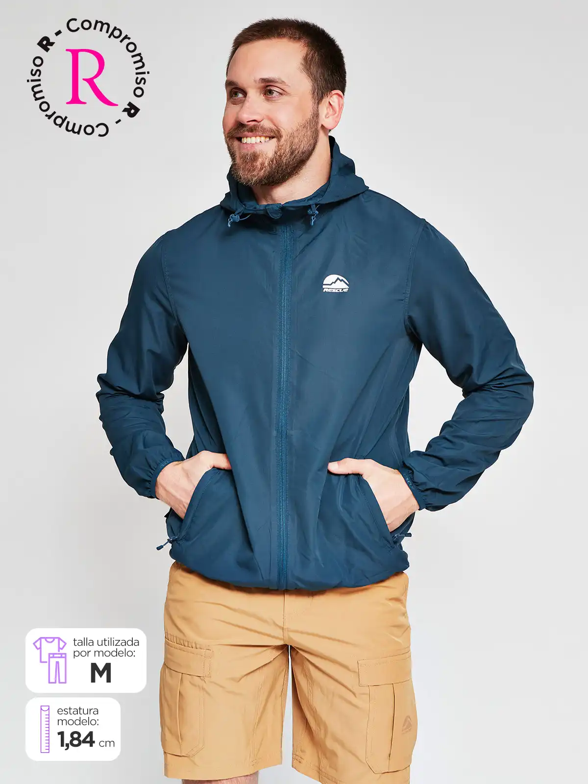 RESCUE CHAQUETA CORTAVIENTO HOMBRE RESCUE