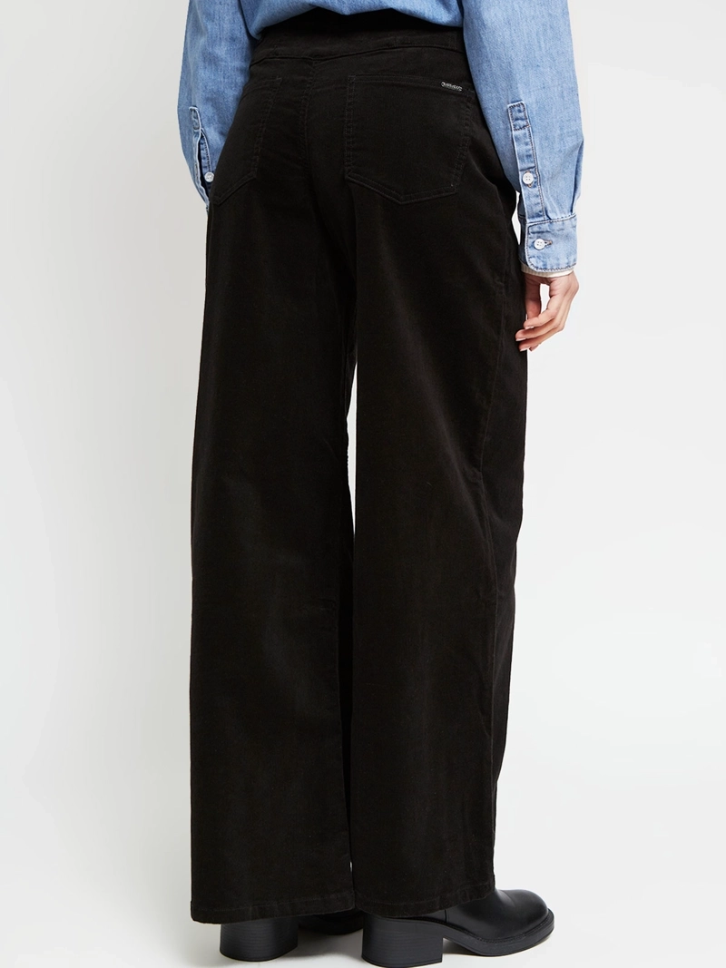 PANTALÓN MUJER BARBADOS ALGODÓN WIDE LEG COTELÉ - 3