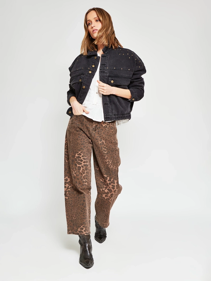 CHAQUETA MUJER TATIENNE ALGODÓN DENIM TACHAS - 5