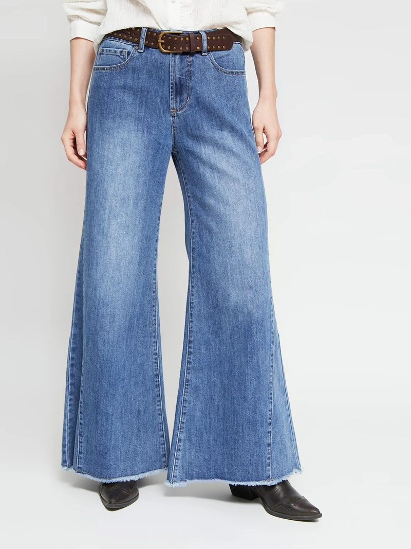 JEANS MUJER TATIENNE ALGODÓN WIDE LEG - 2