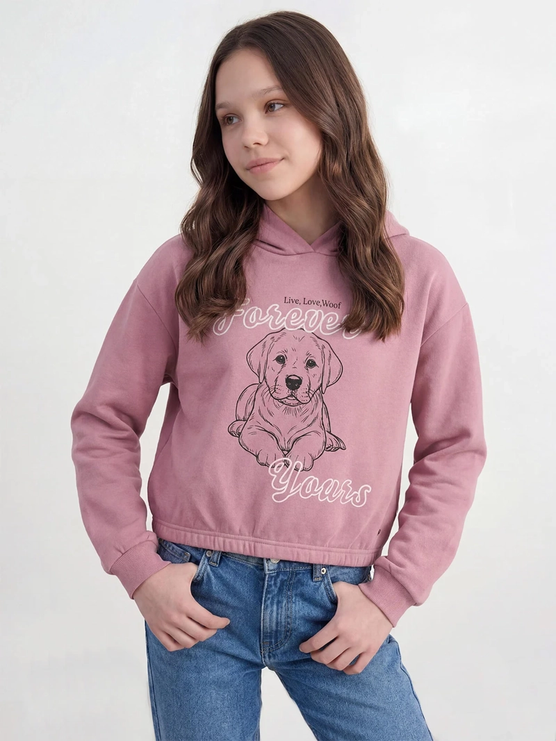 POLERÓN NIÑA INDEX TEEN CAPUCHA - 1