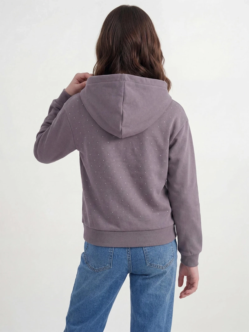 POLERÓN NIÑA INDEX TEEN CAPUCHA OVERSIZE BRILLOS - 2