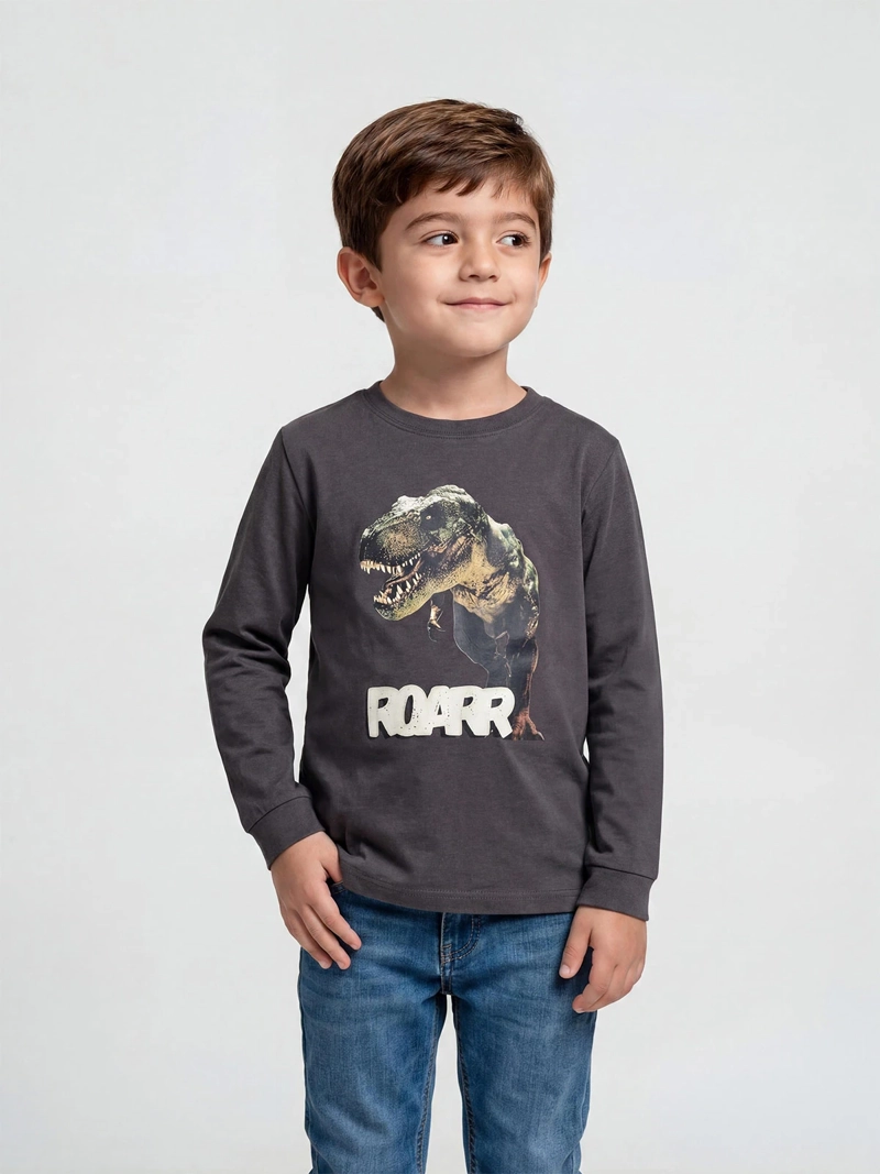 POLERA MANGA LARGA NIÑO HARVEST - 1