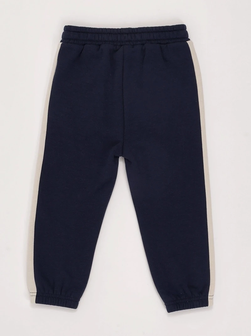 PANTALÓN DE BUZO NIÑO BABY HARVEST CON FRANJA LATERAL - 4