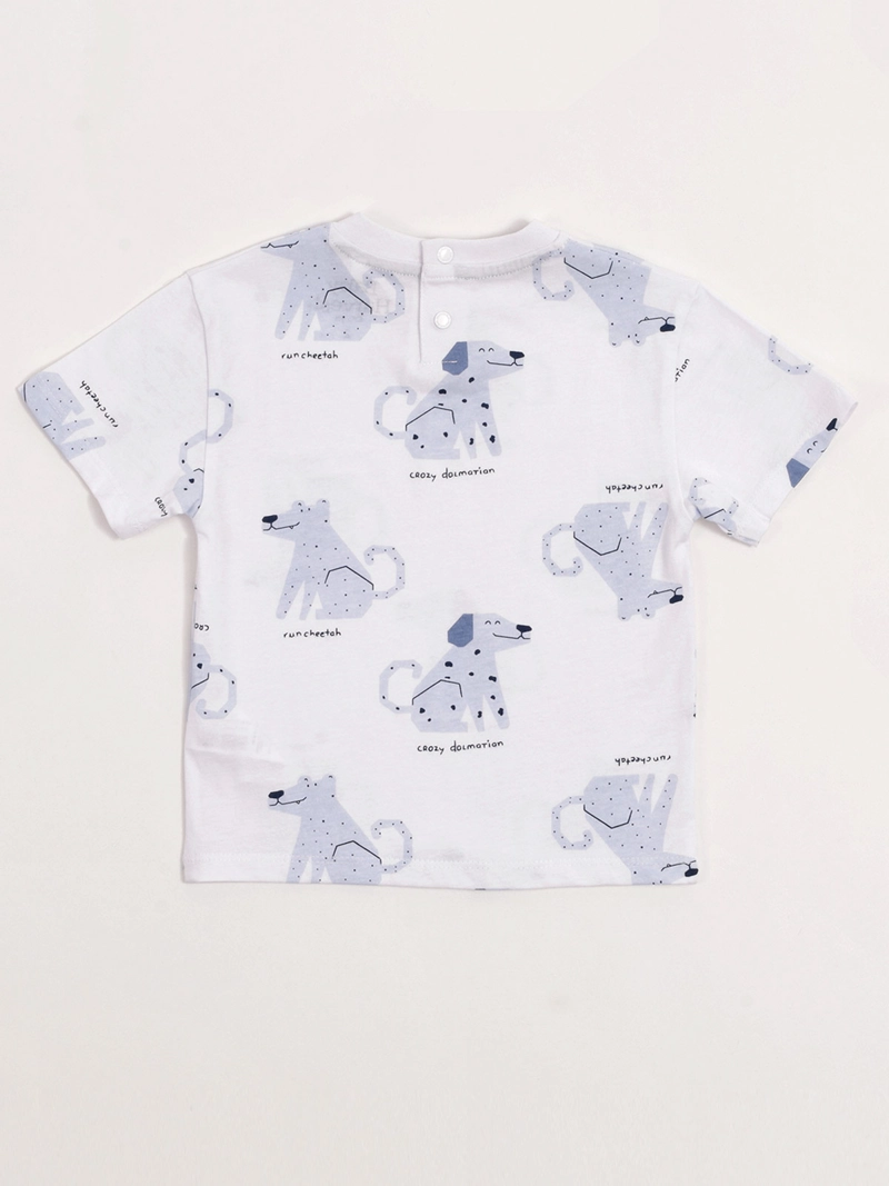 POLERA NIÑO BABY HARVEST ALGODÓN MANGA CORTA ESTAMPADA - 4