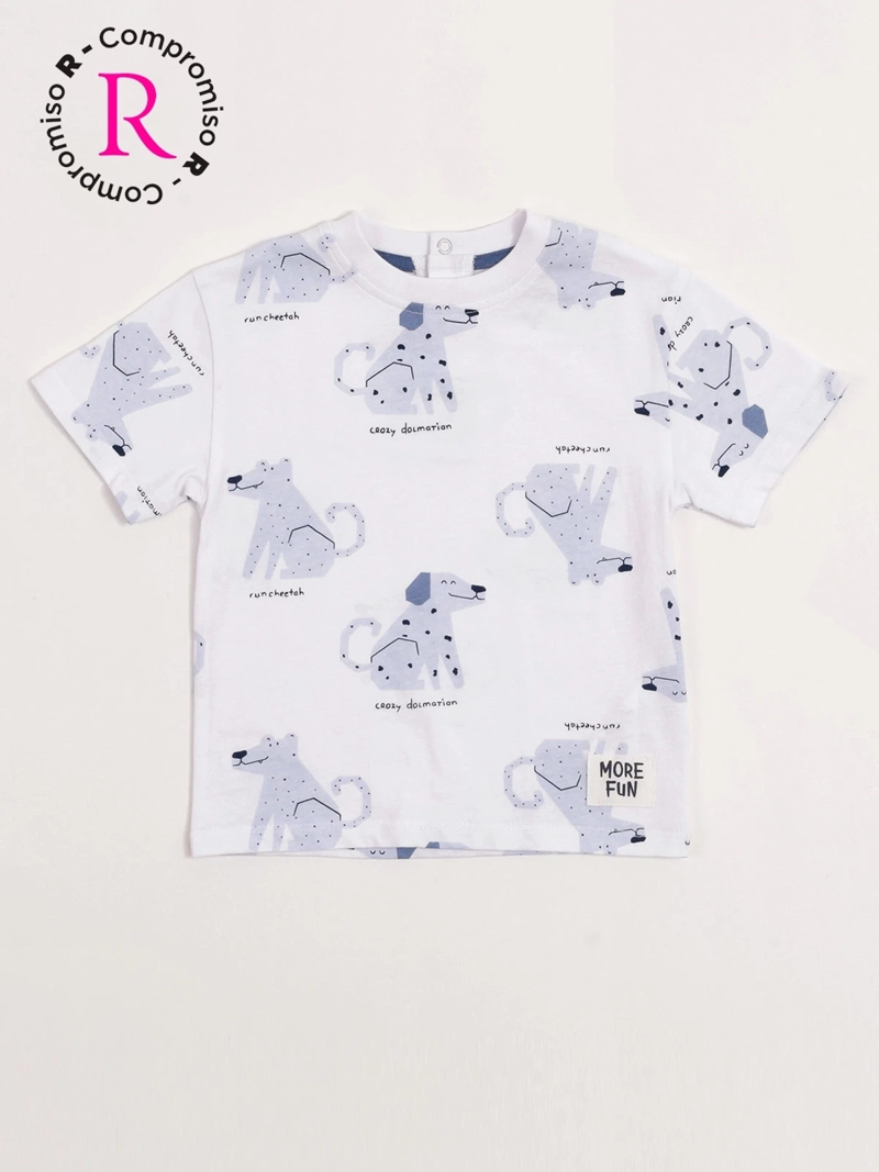 POLERA NIÑO BABY HARVEST ALGODÓN MANGA CORTA ESTAMPADA - 3