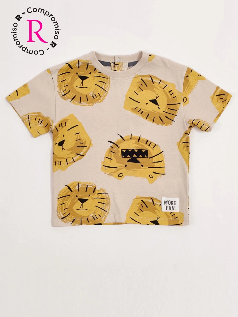 POLERA NIÑO BABY HARVEST ALGODÓN MANGA CORTA ESTAMPADA - 3