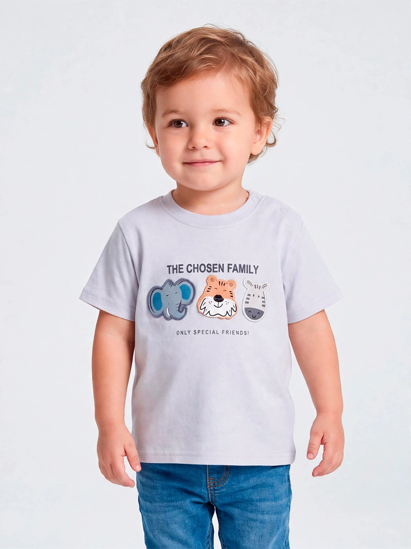 POLERA NIÑO BABY HARVEST ALGODÓN 3D