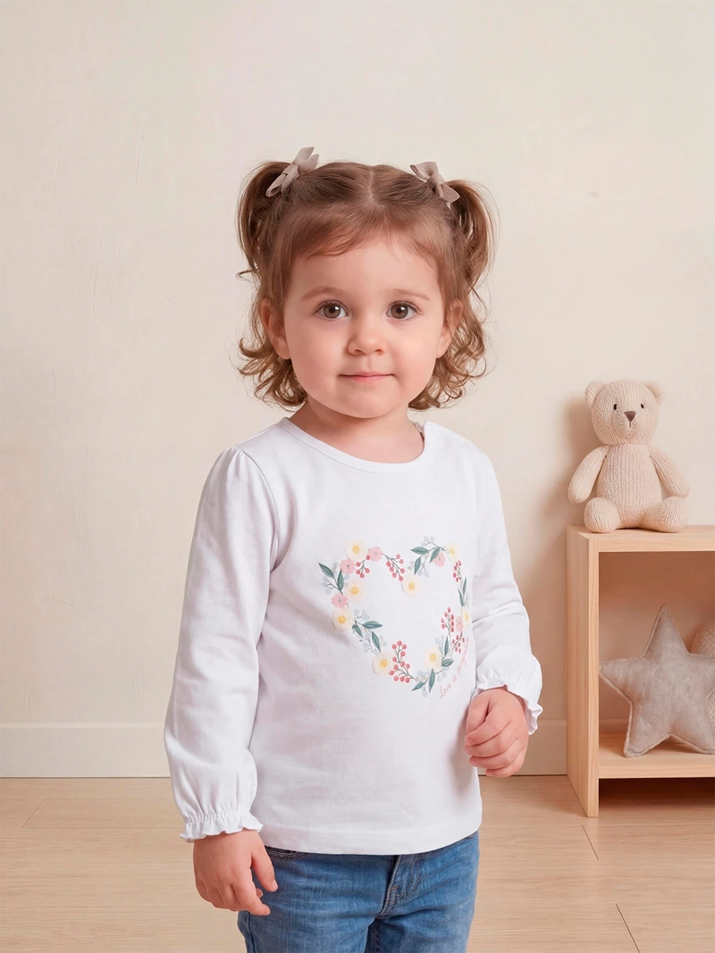 BABY HARVEST POLERA NIÑA BABY HARVEST ALGODÓN MANGA LARGA TUL