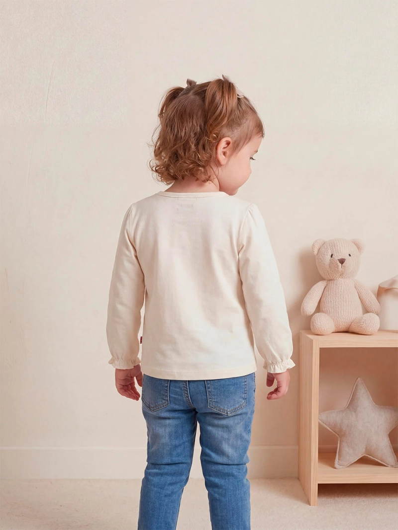 POLERA NIÑA BABY HARVEST ALGODÓN MANGA LARGA TUL - 2