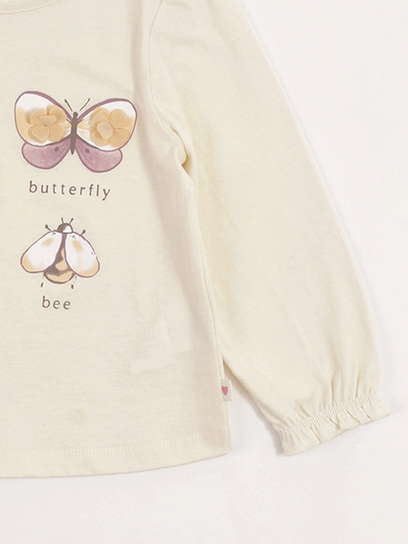 POLERA NIÑA BABY HARVEST ALGODÓN MANGA LARGA TUL - 5