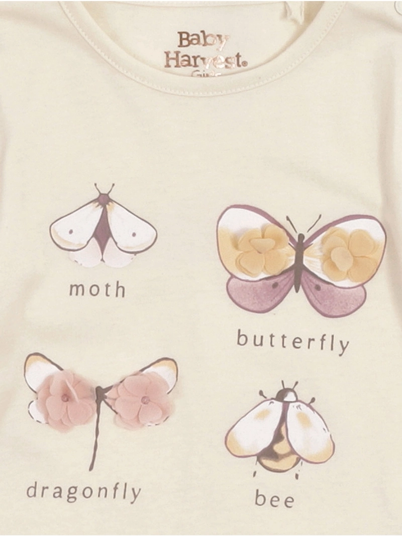 POLERA NIÑA BABY HARVEST ALGODÓN MANGA LARGA TUL - 6