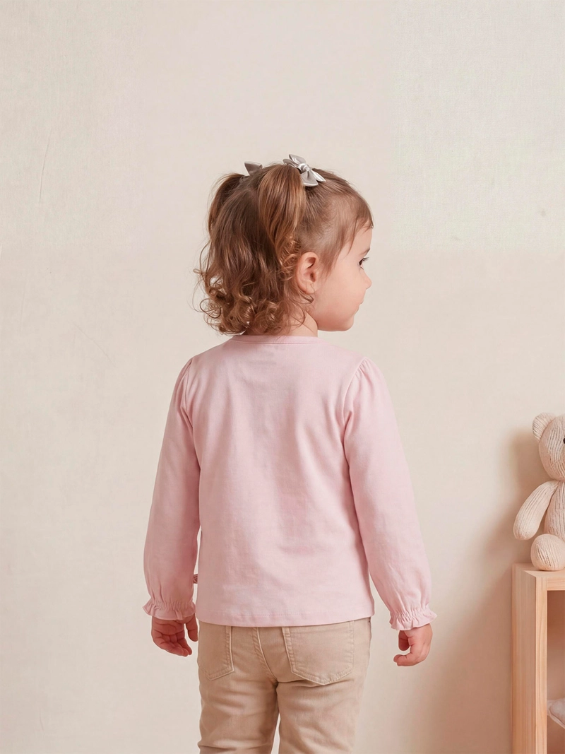 POLERA NIÑA BABY HARVEST ALGODÓN MANGA LARGA TUL - 2