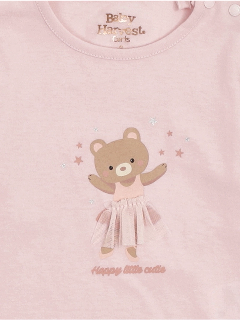 POLERA NIÑA BABY HARVEST ALGODÓN MANGA LARGA TUL - 6