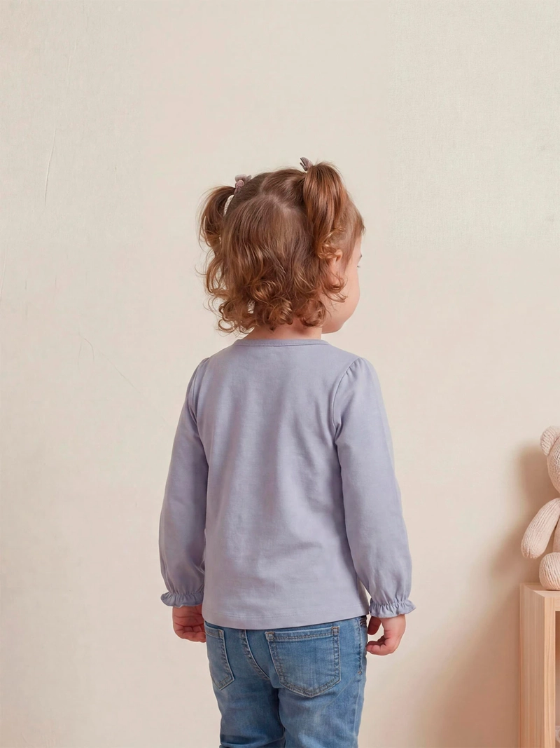 POLERA NIÑA BABY HARVEST ALGODÓN MANGA LARGA TUL - 2