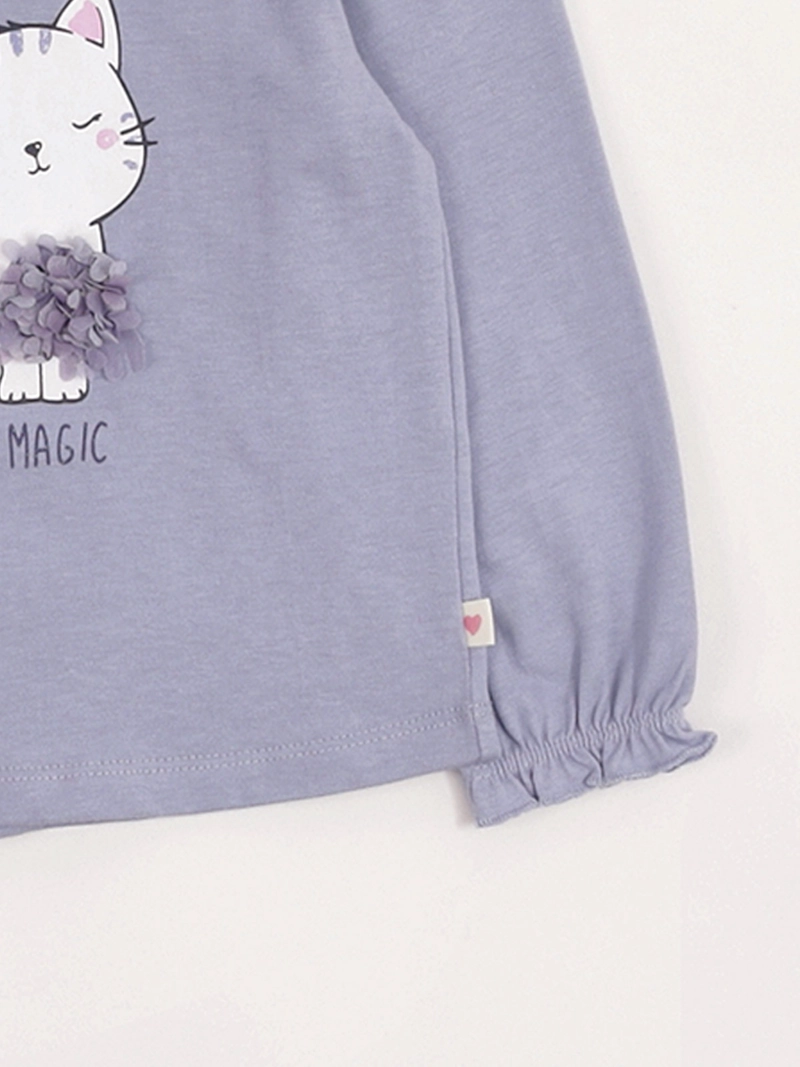 POLERA NIÑA BABY HARVEST ALGODÓN MANGA LARGA TUL - 5