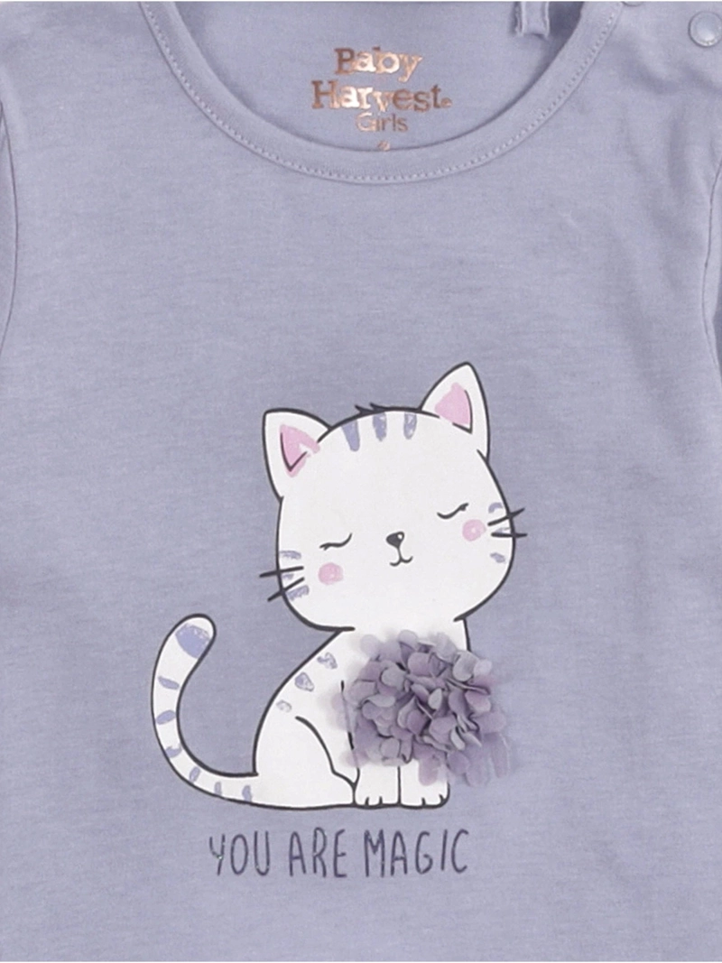 POLERA NIÑA BABY HARVEST ALGODÓN MANGA LARGA TUL - 6