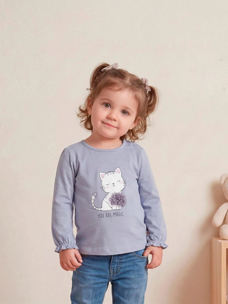 BABY HARVEST POLERA NIÑA BABY HARVEST ALGODÓN MANGA LARGA TUL