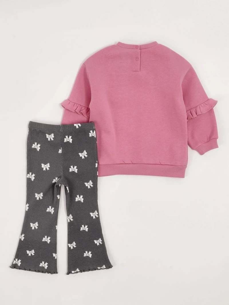 CONJUNTO NIÑA BABY HARVEST POLERÓN Y CALZA ACANALADA ANCHA - 4