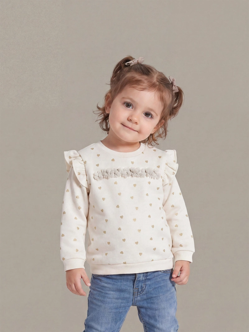 POLERÓN NIÑA BABY HARVEST PETALOS ESTAMPADO - 1