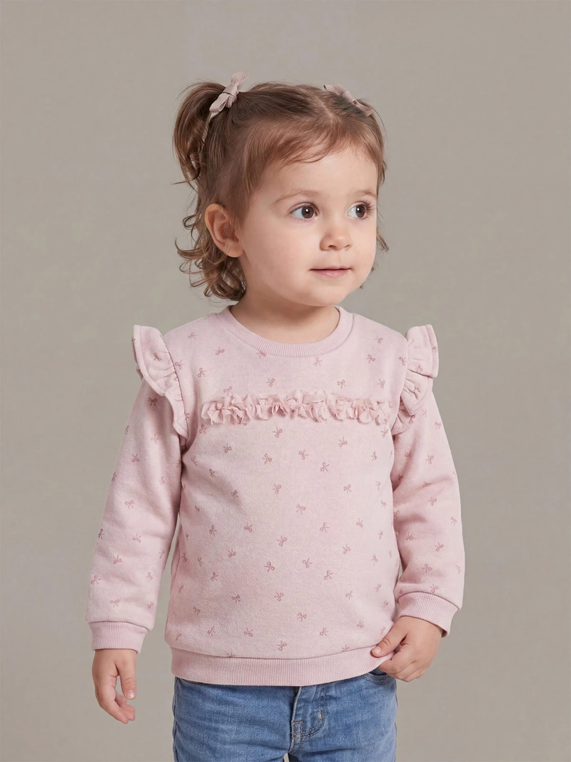 POLERÓN NIÑA BABY HARVEST PETALOS ESTAMPADO - 1