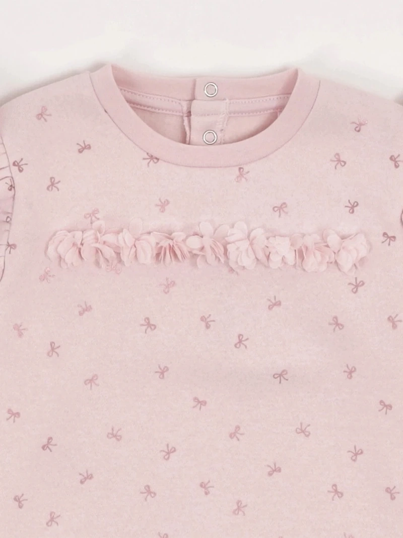 POLERÓN NIÑA BABY HARVEST PETALOS ESTAMPADO - 5