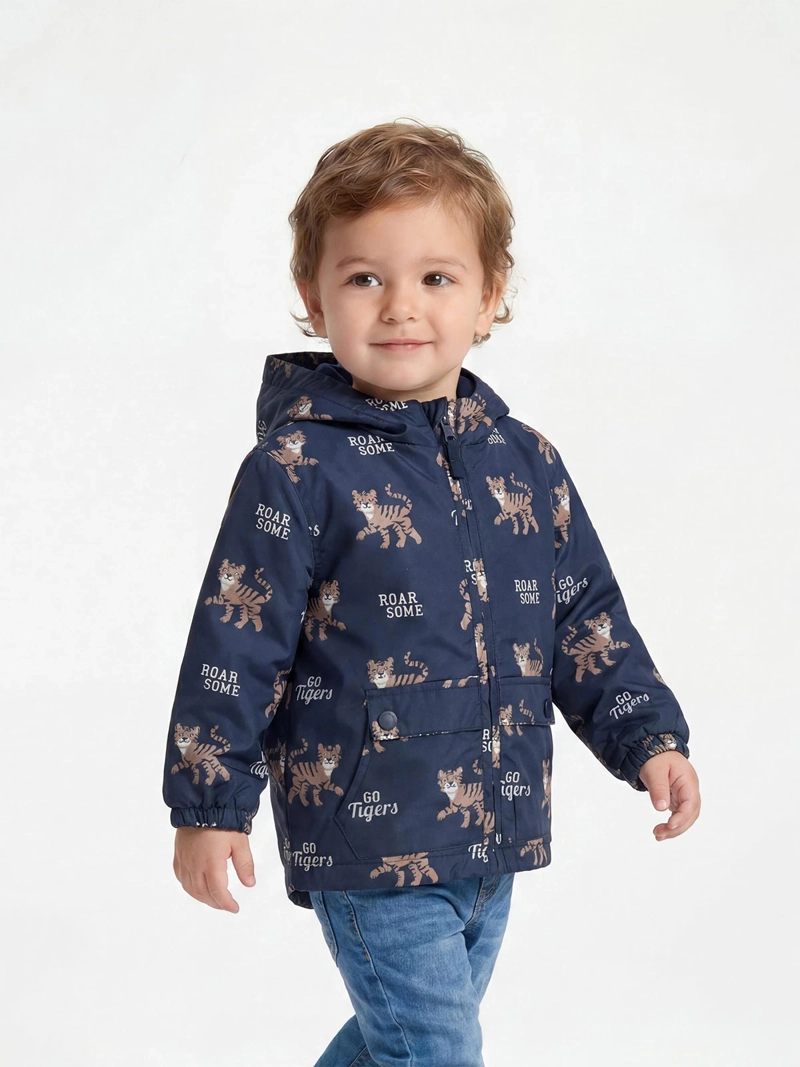 CHAQUETA NIÑO BABY HARVEST ESTAMPADA CON CAPUCHA - 1