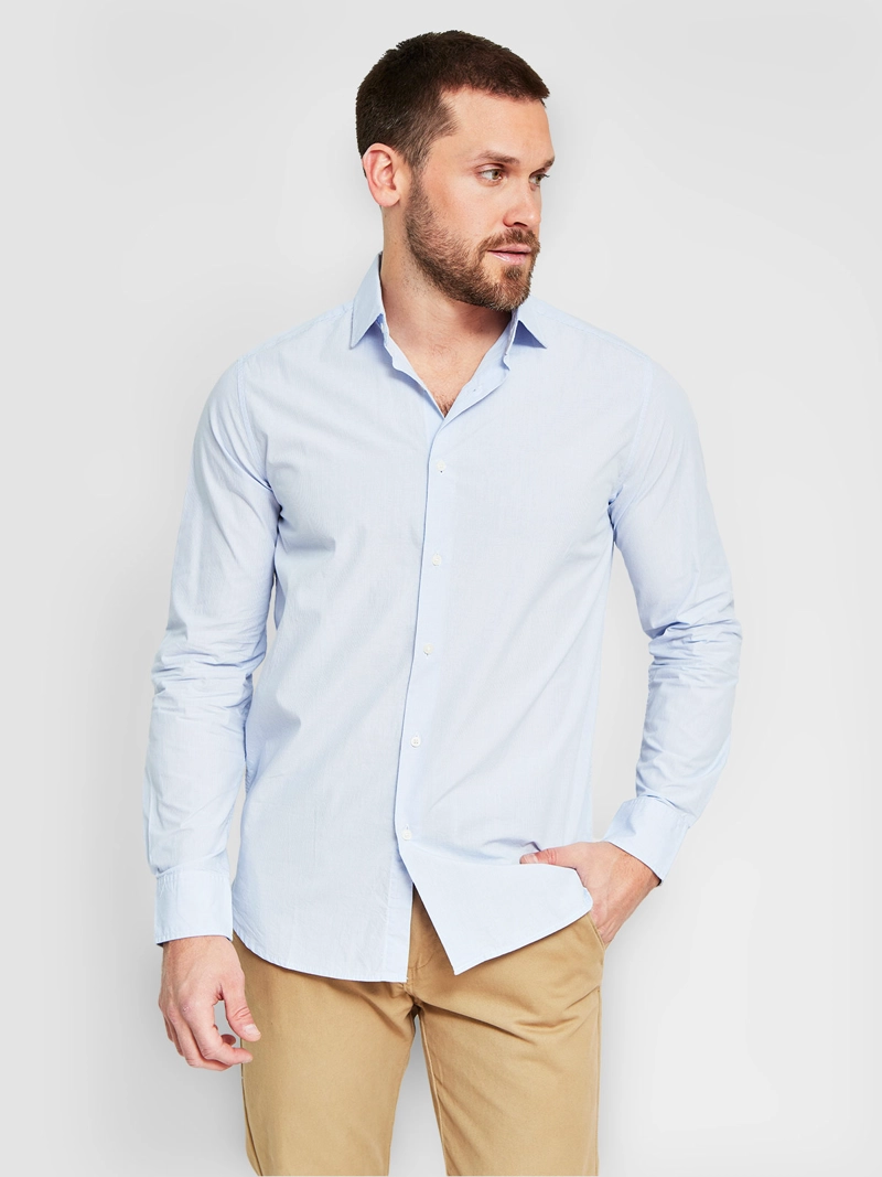 CAMISA HOMBRE MARQUIS ALGODÓN MANGA LARGA POPLIN - 1