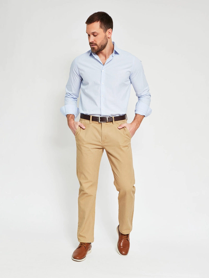 CAMISA HOMBRE MARQUIS ALGODÓN MANGA LARGA POPLIN - 4