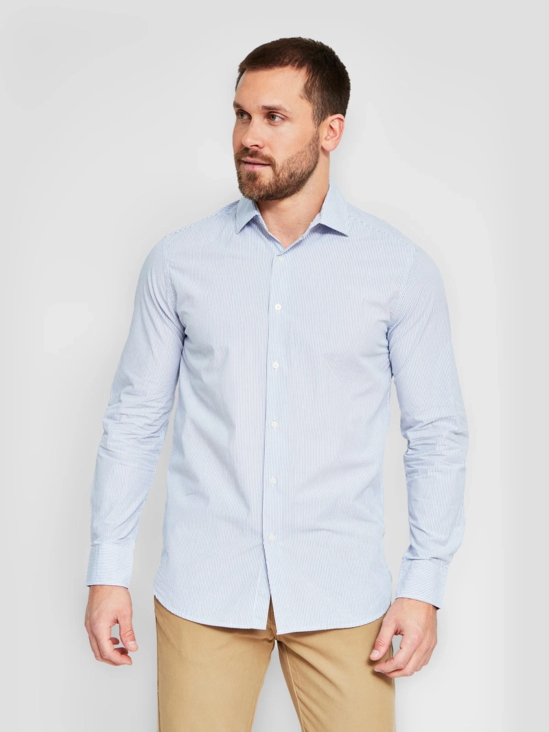 CAMISA HOMBRE MARQUIS ALGODÓN MANGA LARGA POPLIN - 1