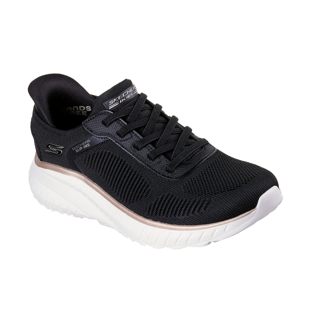 ZAPATILLAS MUJER SKECHERS CASUALES NEGRO SLIP-INS BOBS SPORT SQUAD CHAOS - 3