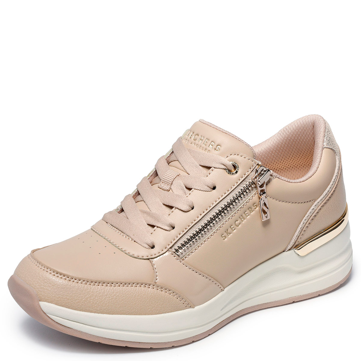ZAPATILLAS MUJER SKECHERS CASUALES BEIGE BILLION 2 - 4