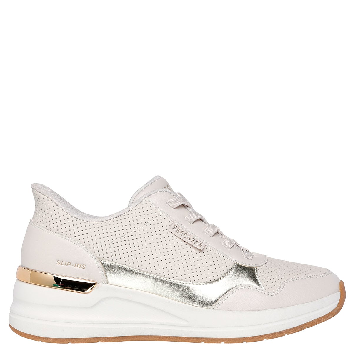 ZAPATILLAS MUJER SKECHERS CASUALES BEIGE BILLION 2 - 1