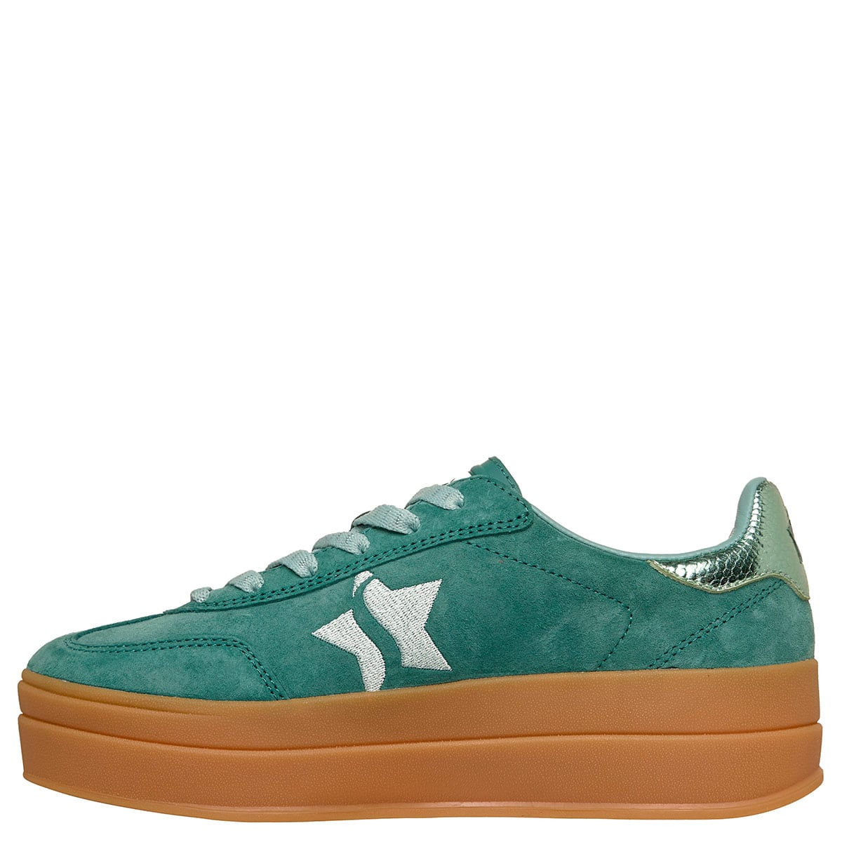 ZAPATILLAS MUJER SKECHERS CASUALES VERDE ACADEMY HI - 4