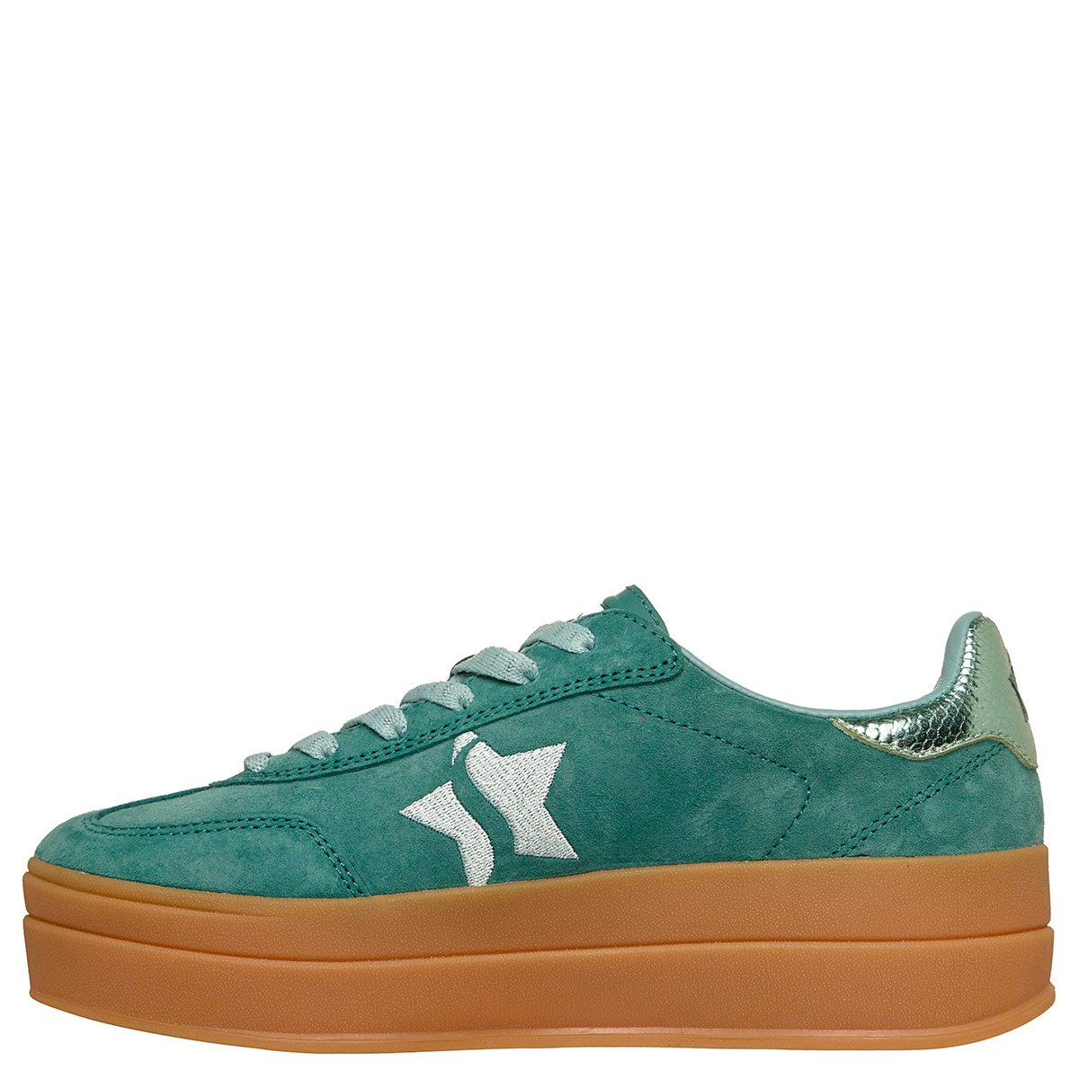 ZAPATILLAS MUJER SKECHERS CASUALES VERDE ACADEMY HI - 4