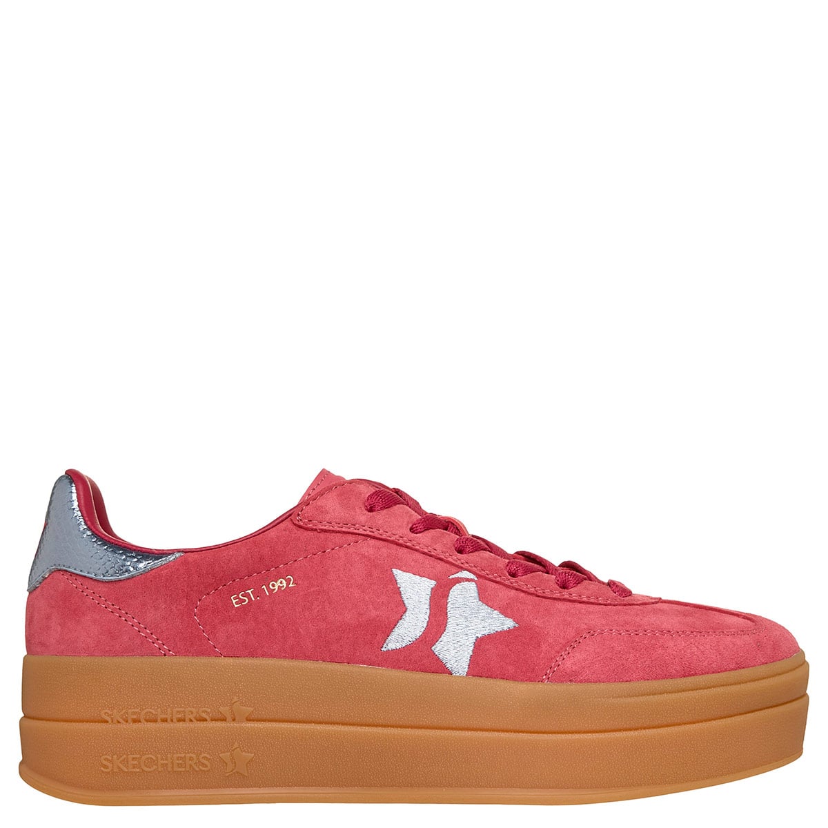 ZAPATILLAS MUJER SKECHERS CASUALES ROJO ACADEMY HI - 1