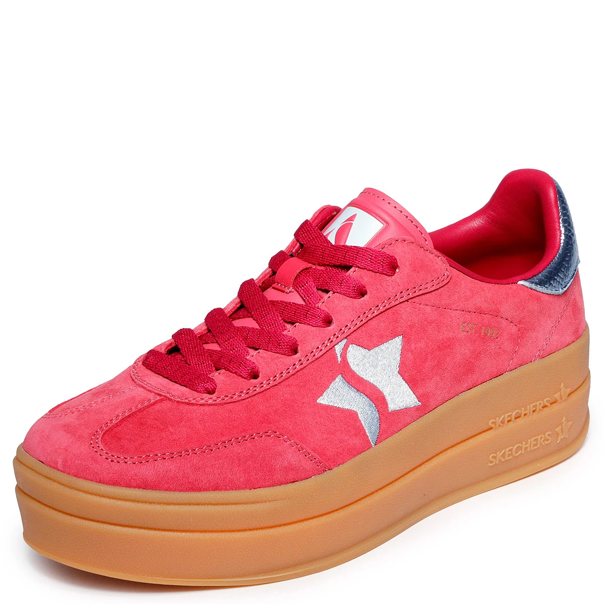 ZAPATILLAS MUJER SKECHERS CASUALES ROJO ACADEMY HI - 4